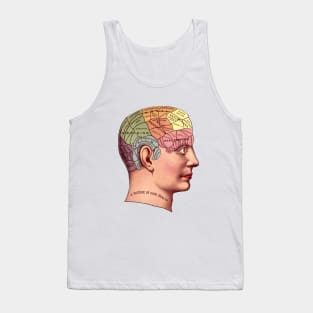 A Picture of Good Health - Vintage Brain Mapping Illustration Tank Top